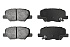 Задние керамические колодки Evolution PLUS Z17 для Changan CS35, CS35PLUS, Citroen C3 Aircross, C4 Aircross, Mazda 3, 6, Mitsubishi ASX, Outlander, Peugeot 4008