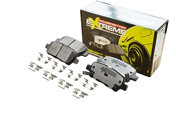 Задние керамические колодки Extreme Street Performance Z26 для Infiniti EX, FX, JX, M 37, Q50, Q60, Q70, QX50, QX60, QX70, Nissan Juke, Maxima, Murano, Pathfinder, Qashqai, Skyline, Tiida, X-Trail