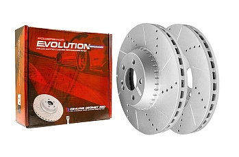Передний тормозной диск Evolution с перфорацией и насечками в покрытии GEOMET для Mercedes-Benz S-Класс (W222, V222, X222)