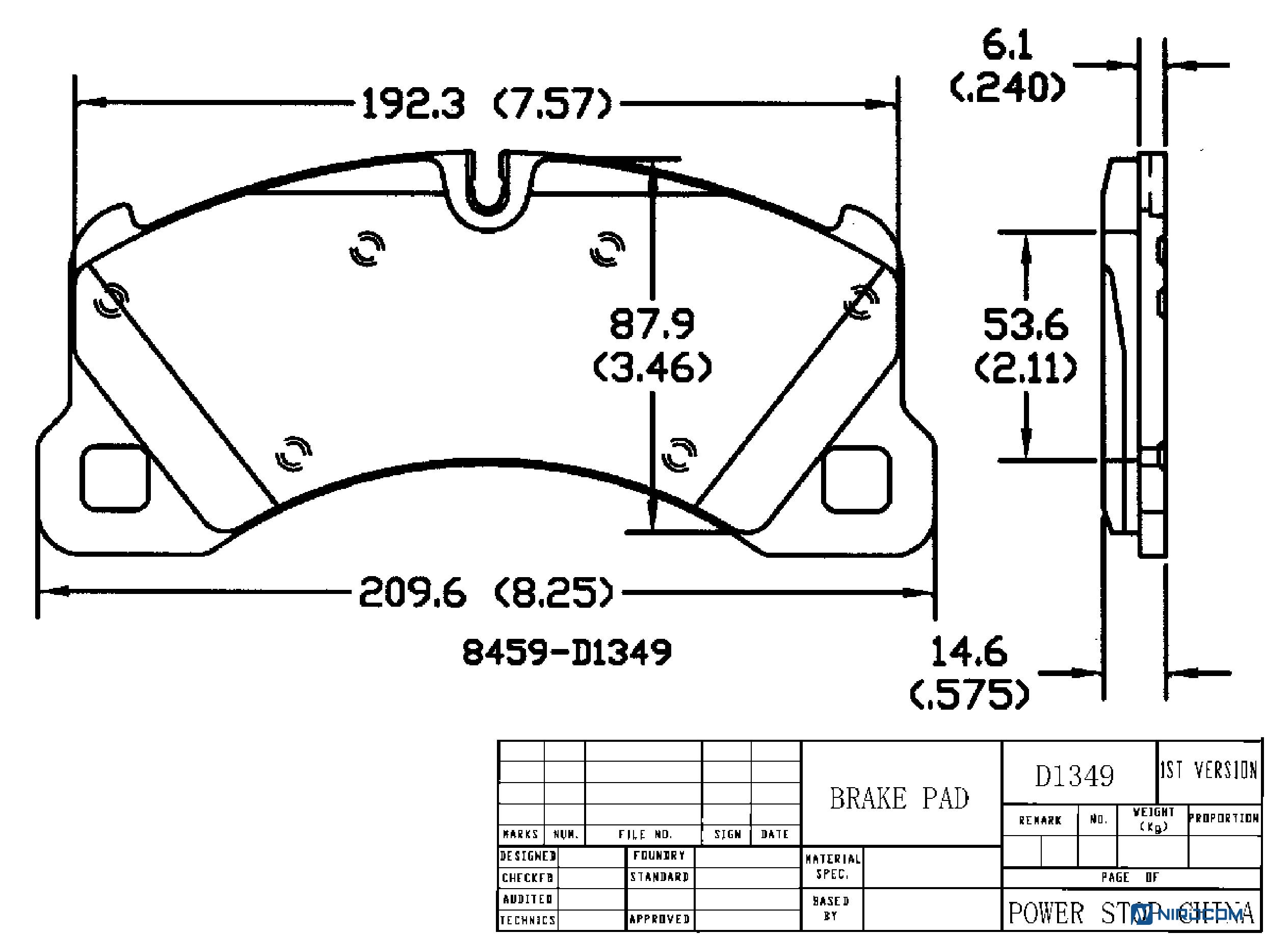 Передние керамические колодки Extreme Street Performance Z26 для Porsche Cayenne II (92A,958), Volkswagen Touareg I
