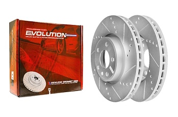 Передний тормозной диск Evolution с перфорацией и насечками, в покрытии GEOMET для Audi A5 F5A S/BACK EU