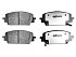 Передние керамические колодки Extreme Truck & Tow Z36 для Genesis G80, GV70, Hyundai Santa Fe, Kia Sorento