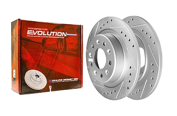 Задний тормозной диск Evolution с перфорацией и насечками в покрытии GEOMET для Chevrolet Equinox III, Malibu IX, Opel Insignia II