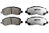 Передние керамические колодки Extreme Street Performance Z26 для Citroen C3 Aircross, C4 Aircross, Dodge Caliber, Jeep Compass, Patriot, Mitsubishi ASX, Eclipse, Lancer, Outlander, Peugeot 4008