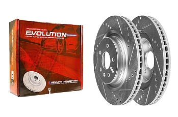 Передний тормозной диск Evolution с перфорацией и насечками, в покрытии GEOMET для LiXiang L6, L7, L8, L9