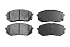 Передние керамические колодки Evolution Sport Z23 для Hyundai Sonata VII, Tucson III, Kia Cerato, Optima, Proceed, Seltos, Soul, Sportage