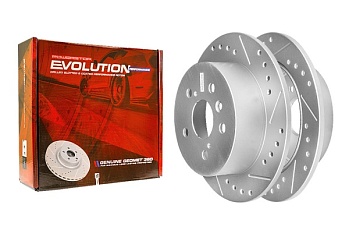 Задний тормозной диск Evolution с перфорацией и насечками в покрытии GEOMET для Toyota AVALON AVX40L