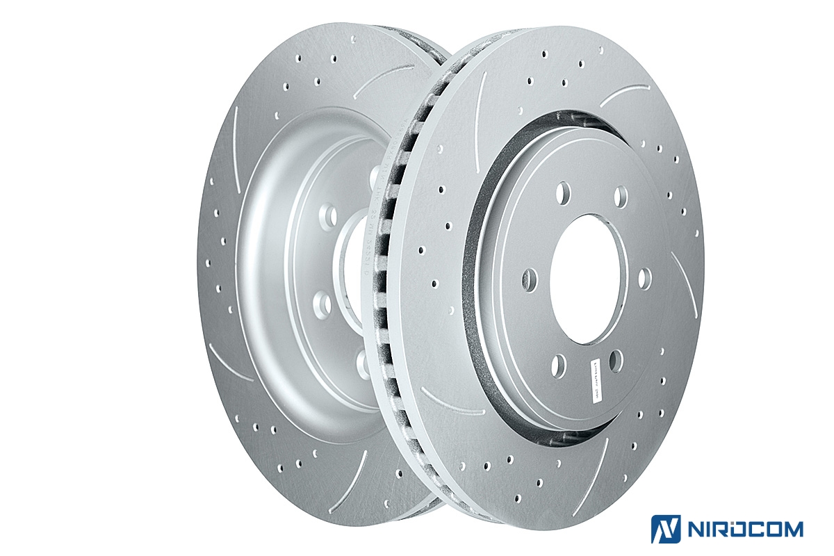тормозные диски с перфорацией и насечками
