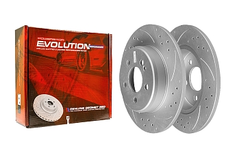 Задний тормозной диск Evolution с перфорацией и насечками, в покрытии GEOMET для Mercedes-Benz C-Класс (W205)