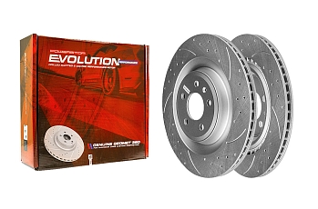 Задний тормозной диск Evolution с перфорацией и насечками, в покрытии GEOMET для Audi A6 (C7), A7 (4G), A8 (D4)