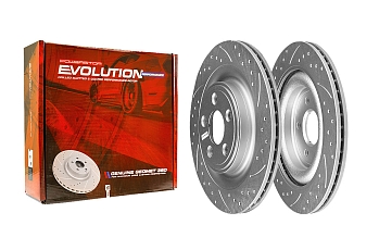 Задний тормозной диск Evolution с перфорацией и насечками, в покрытии GEOMET для Jaguar XF, XJ, XK