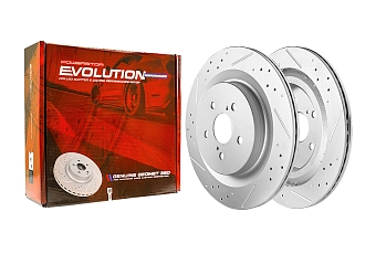 Задний тормозной диск Evolution с перфорацией и насечками в покрытии GEOMET для Toyota Highlander IV