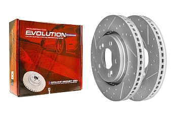 Передний тормозной диск Evolution с перфорацией и насечками, в покрытии GEOMET для Chery Arrizo 8