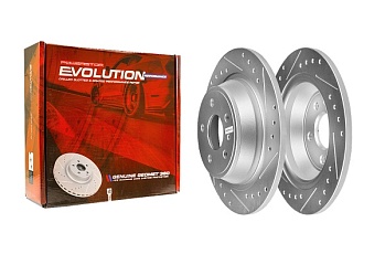 Задний тормозной диск Evolution с перфорацией и насечками, в покрытии GEOMET для Lincoln MKZ C9