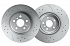 Задний тормозной диск Evolution с перфорацией и насечками в покрытии GEOMET для BMW 2, 3, 4, 5, 6, 7 серии, X3, X4, X5, X6, X7, Z4