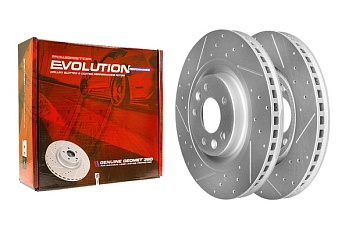 Передний тормозной диск Evolution с перфорацией и насечками, в покрытии GEOMET для EXEED TXL M32T