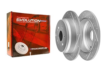 Задний тормозной диск Evolution с перфорацией и насечками, в покрытии GEOMET ддя Acura RDX, Honda CR-V, Odyssey для Honda ODYSSEY MRC1