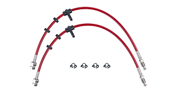 Тормозные армированные шланги HARDi передние Geely Monjaro