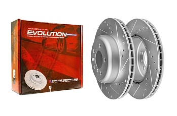 Задний тормозной диск Evolution с перфорацией и насечками, в покрытии GEOMET для BMW 330D F31