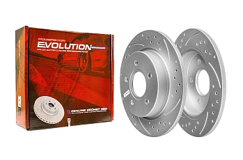 Задний тормозной диск Evolution с перфорацией и насечками в покрытии GEOMET для Ford Focus III