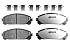 Передние керамические колодки Extreme Truck & Tow Z36 для Lexus ES, LM, NX, RX, Toyota Camry, Crown, RAV4