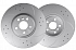 Передний тормозной диск Evolution с перфорацией и насечками в покрытии GEOMET для BMW 2, 3, 4, 5, 6, 7 серии, X3, X4, X5, X6, X7, Z4