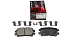 Задние керамические колодки Evolution Sport Z23 для Toyota Highlander 2007+
