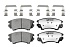 Передние керамические колодки Extreme Street Performance Z26 для Chevrolet Camaro 2015+, Malibu 2008+, Opel Astra J, Insignia 2008+