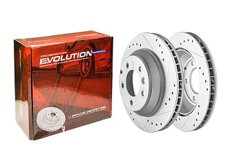 Задний тормозной диск Evolution с перфорацией и насечками в покрытии GEOMET для Audi Q7 4LB