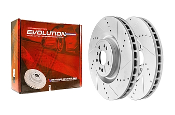 Передний тормозной диск Evolution с перфорацией и насечками в покрытии GEOMET для Mercedes-Benz GL-Класс (X166), GLE (W166), GLE Coupe (C292), GLS (X166), M-Класс (W166)
