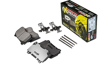 Передние керамические колодки Extreme Street Performance Z26 для Chrysler 300C, Dodge Challenger, Charger, Jeep Grand Cherokee