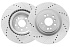 Передний тормозной диск Evolution с перфорацией и насечками в покрытии GEOMET для Mercedes-Benz GL-Класс (X166), GLE (W166), GLE Coupe (C292), GLS (X166), M-Класс (W166)