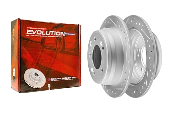 Задний тормозной диск Evolution с перфорацией и насечками, в покрытии GEOMET для Hyundai i30, Tucson, Kia Sportage