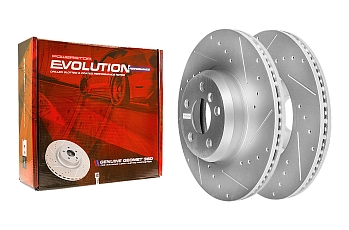 Передний тормозной диск Evolution с перфорацией и насечками, в покрытии GEOMET для BMW 5 серии, X3, X4, Z4
