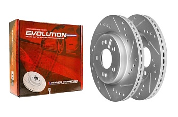 Передний тормозной диск Evolution с перфорацией и насечками, в покрытии GEOMET для Kaiyi X3 FX11