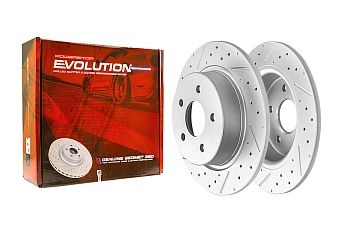 Задний тормозной диск Evolution с перфорацией и насечками в покрытии GEOMET для Ford Kuga II