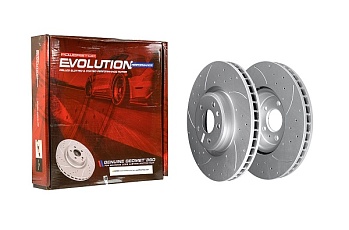 Передний тормозной диск Evolution с перфорацией и насечками в покрытии GEOMET для Audi SQ5 FYB
