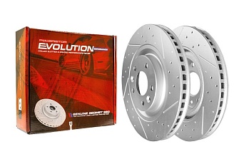 Передний тормозной диск Evolution с перфорацией и насечками в покрытии GEOMET для EXEED TXL M32T