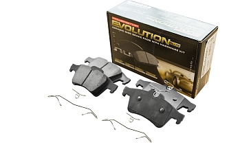 Задние керамические колодки Evolution PLUS Z17 для Citroen C5, Ford C-MAX, Focus, Kuga, Jaguar XF, XJ, XK, Mazda 3, Mercedes-Benz G-Класс, Peugeot 508, Volvo S40, V40, V50