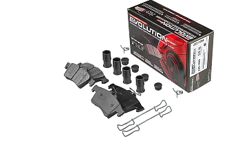 Задние керамические колодки Evolution Sport Z23 для Citroen C5, Ford C-MAX, Focus, Jaguar XF, XJ, XK, Mazda 3, Mercedes-Benz G, Volvo S40, V40