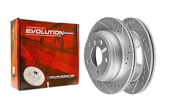 Задний тормозной диск Evolution с перфорацией и насечками, в покрытии GEOMET для BMW 3 (F30/F34), 4 (F32/F33/F36)