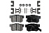 Задние керамические колодки Evolution Sport Z23 для Acura RDX, Haval H6, Honda Accord, Civic, CR-V, Odyssey